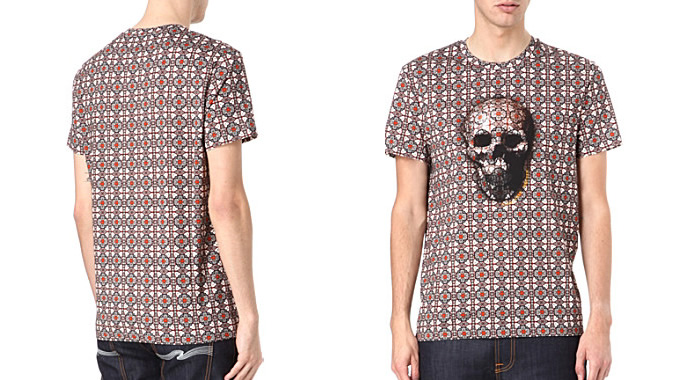 Stained-glass Skull t-shirt